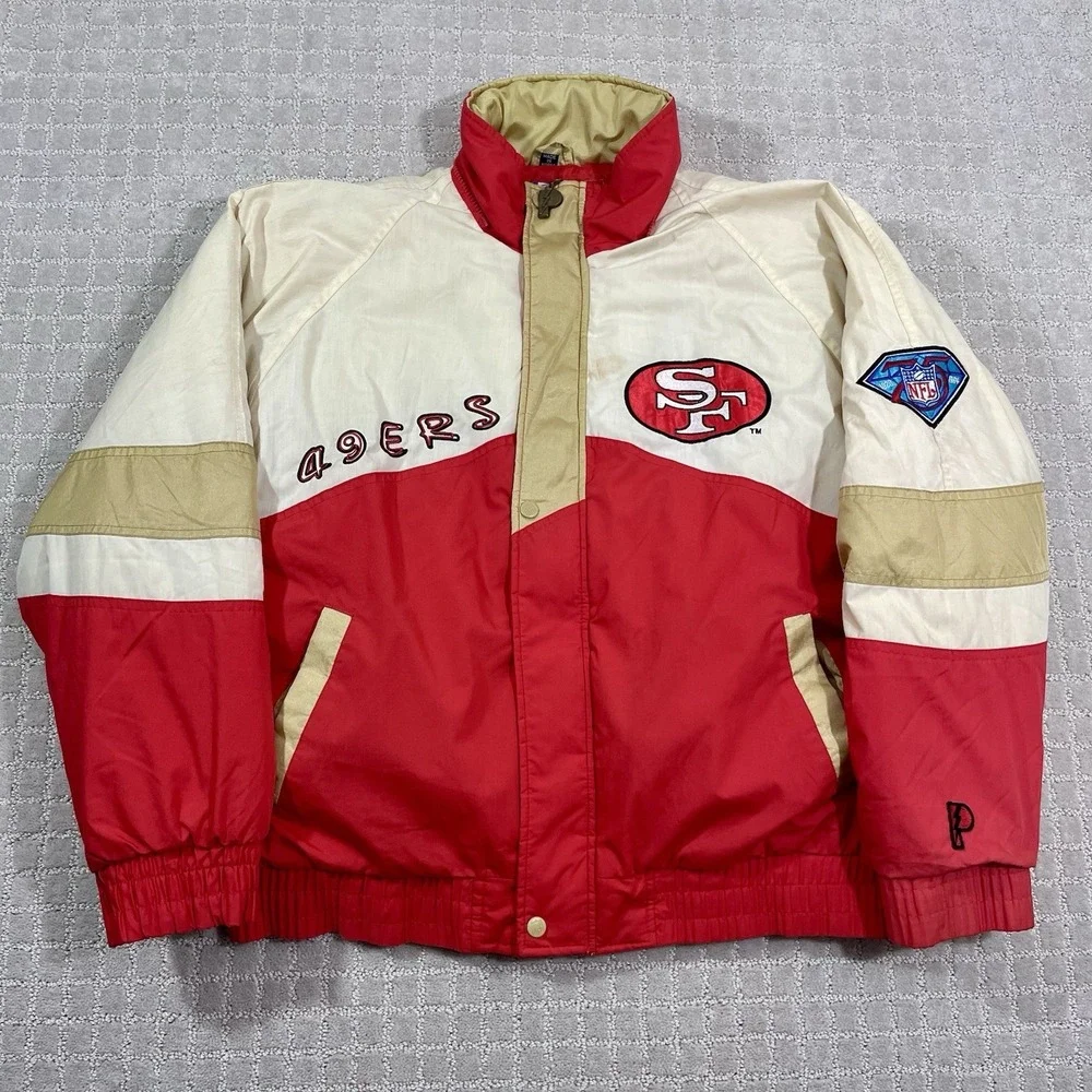 VTG 1994 San Francisco 49ers Pro Player NFL Football Medium‎ Coat Puffer Jacket